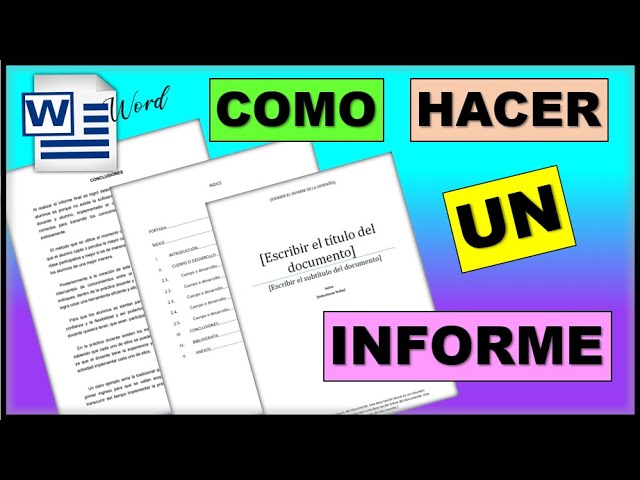 Cómo HACER un INFORME Correctamente - 10 PASOS SENCILLOS 8 Cómo HACER un INFORME Correctamente – 10 PASOS SENCILLOS