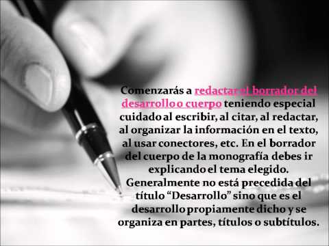 Cómo HACER una MONOGRAFÍA - 15 Ejemplos CLAROS y ÚTILES 6 Cómo HACER una MONOGRAFÍA – 15 Ejemplos CLAROS y ÚTILES