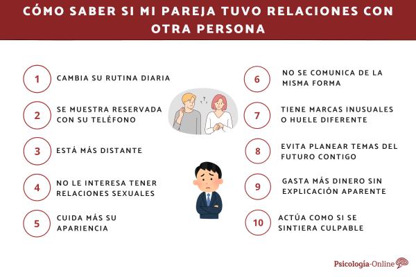como saber si tu pareja tuvo relaciones con otra persona