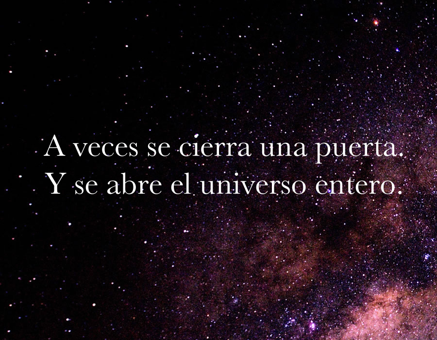 Cuando se CIERRA una PUERTA, se ABRE un UNIVERSO NUEVO 2 cuando se cierra una puerta se abre un universo nuevo