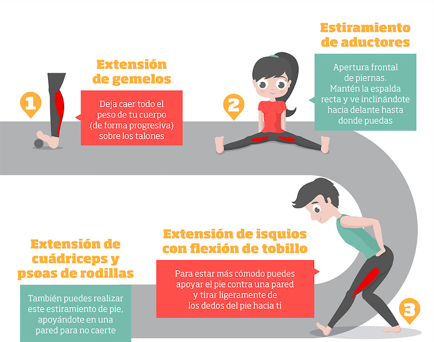 ejercicio de estiramiento 13 movimientos imprescindibles