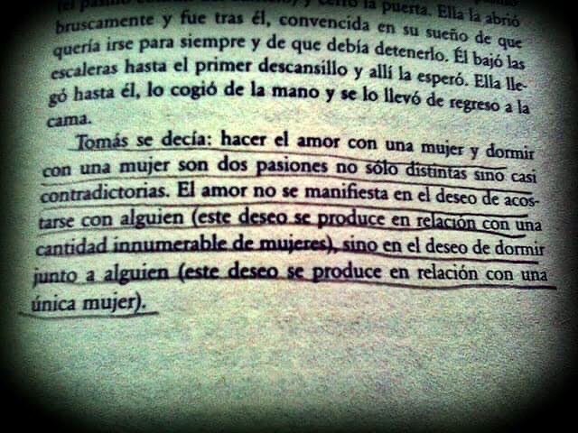 INCREÍBLES FRASES de La Insoportable Levedad del Ser 2 increibles frases de la insoportable levedad del ser