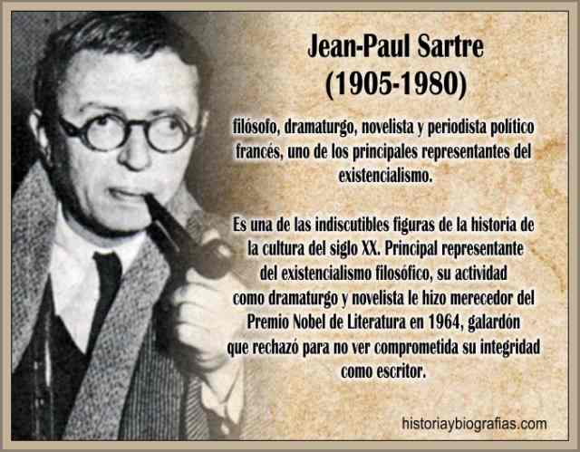 JEAN-PAUL SARTRE: Biografía DEL FILÓSOFO EXISTENCIALISTA 2 jean paul sartre biografia del filosofo