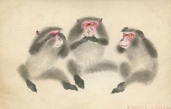 Los TRES MONOS SABIOS - Significado de VER, OÍR y CALLAR 16 los tres monos sabios significado de ver oir y callar