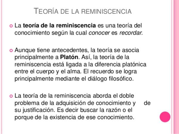 PLATÓN y la TEORÍA de la REMINISCENCIA - Qué es en REALIDAD 2 platon y la teoria de la reminiscencia que es en realidad