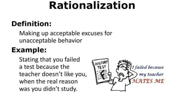 rationalization definicion y su impacto en la psicologia