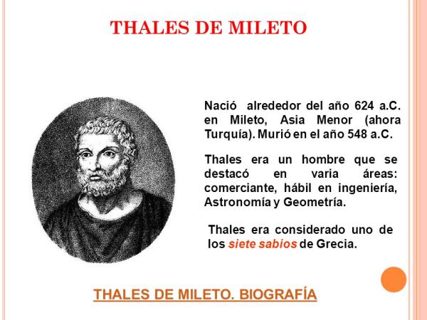 Tales de Mileto: BIOGRAFÍA y APORTACIONES FILOSÓFICAS 27 tales de mileto biografia y aportaciones filosoficas